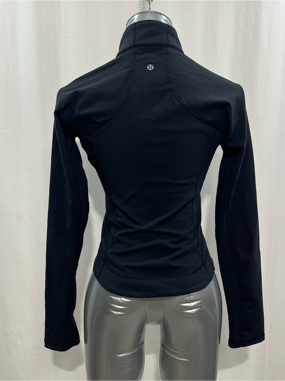 lululemon athletica Black Full-Zip Athletic Jacket work yoga active casual 1430 - Picture 2 of 4